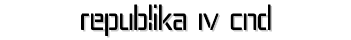 Republika IV Cnd font